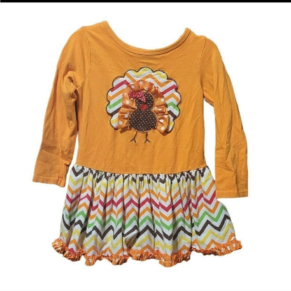 Thanksgiving dress /turkey aplaque dress